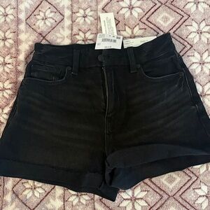 Black Denim Women's Shorts